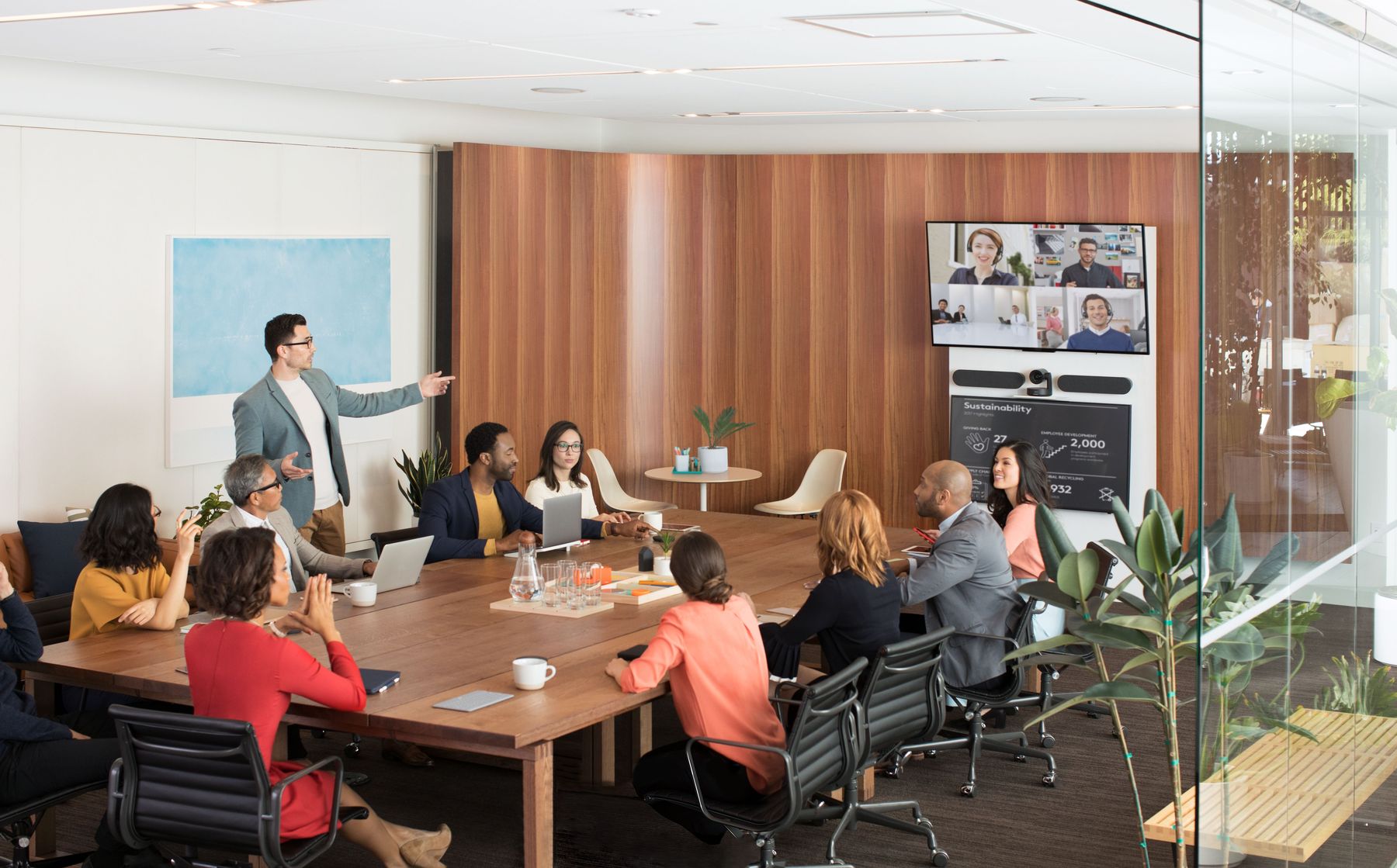 Modern boardroom collaboration